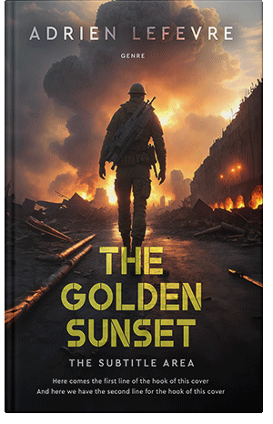 Premade Book Cover Cocoa Brown