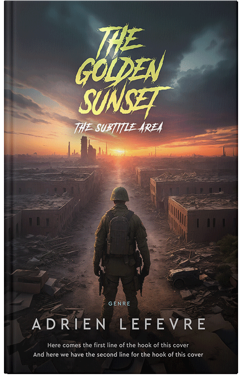 Front view of Premade Apocalyptica Book Cover - Thunder