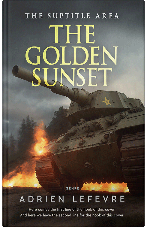 Front view of Premade Historical Book Cover - Taupe