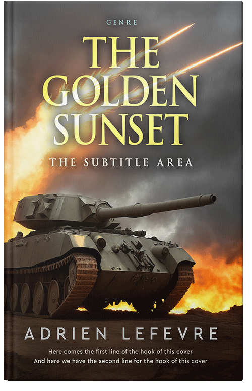 Front view of Premade Historical Book Cover - Taupe