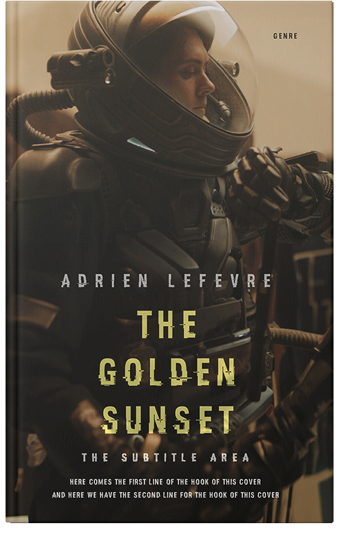 Front view of Premade Apocalyptica Book Cover - Zeus