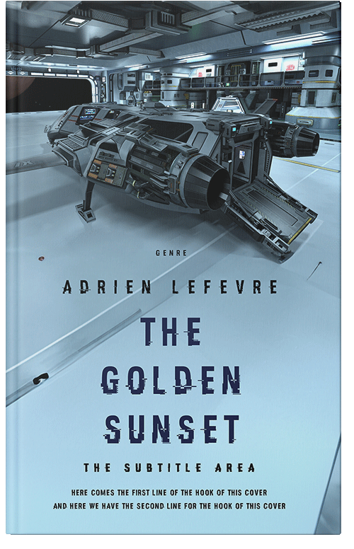 Front view of Premade Science Fiction Book Cover - Regent St Blue