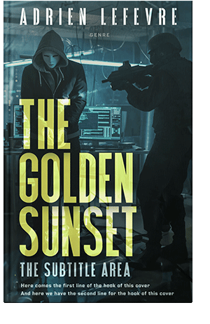 Pre Made Book Cover Yellow Green