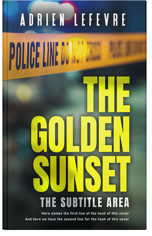 Front view of Premade Mystery & Thriller & Suspense Book Cover - Sunflower