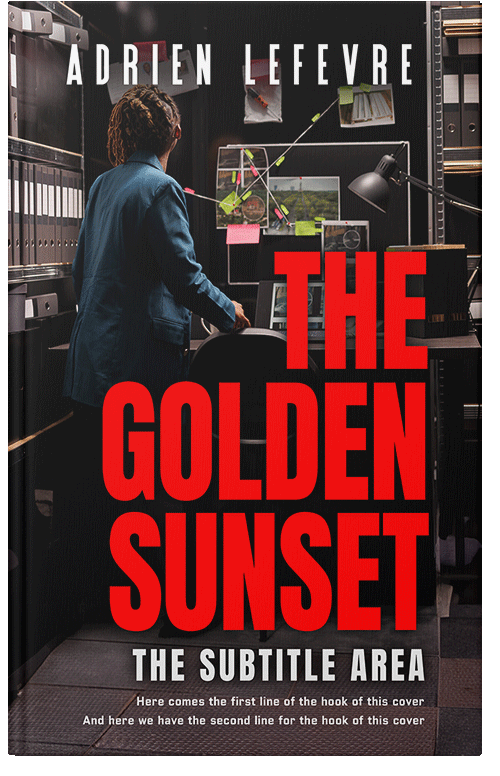 Front view of Premade Mystery & Thriller & Suspense Book Cover - Pomegranate