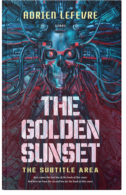 Front view of Premade Science Fiction Book Cover - Ebony Clay