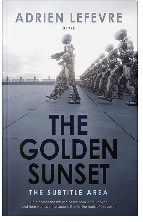 Front view of Premade Science Fiction Book Cover - Shuttle Gray