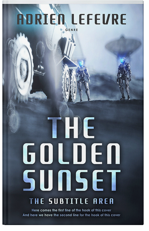 Front view of Premade Apocalyptica Book Cover - Ebony Clay