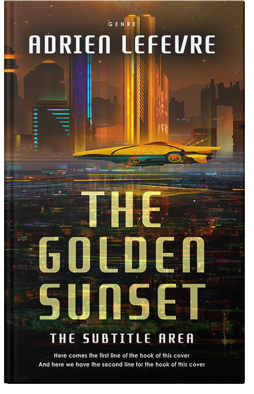 Front view of Premade Science Fiction Book Cover - Night Rider