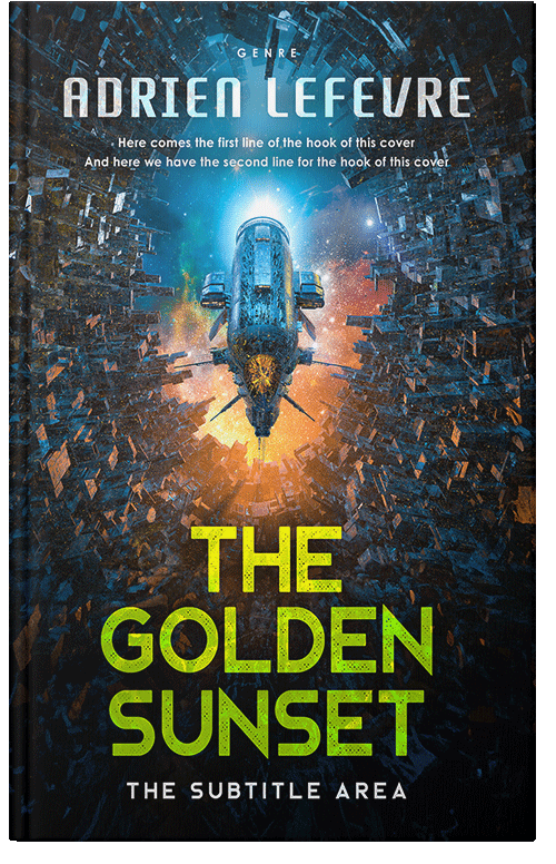 Front view of Premade Science Fiction Book Cover - Laser