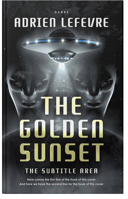 Front view of Premade Science Fiction Book Cover - Shark