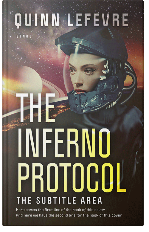 Front view of Premade Science Fiction Book Cover - Dune