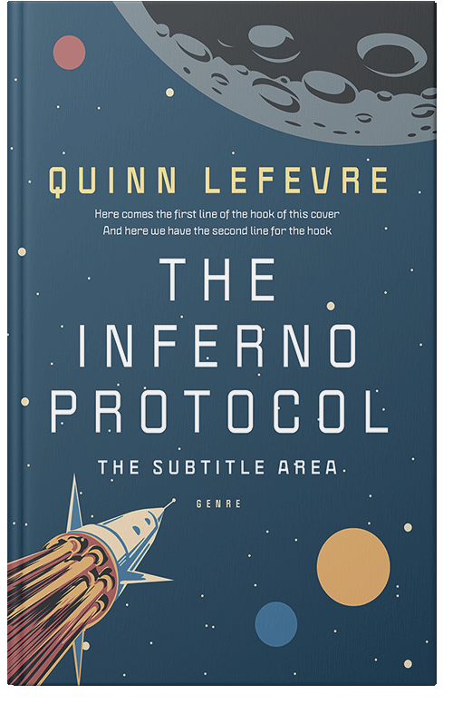 Front view of Premade Science Fiction Book Cover - Casal