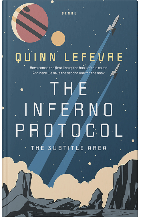 Front view of Premade Science Fiction Book Cover - Casal