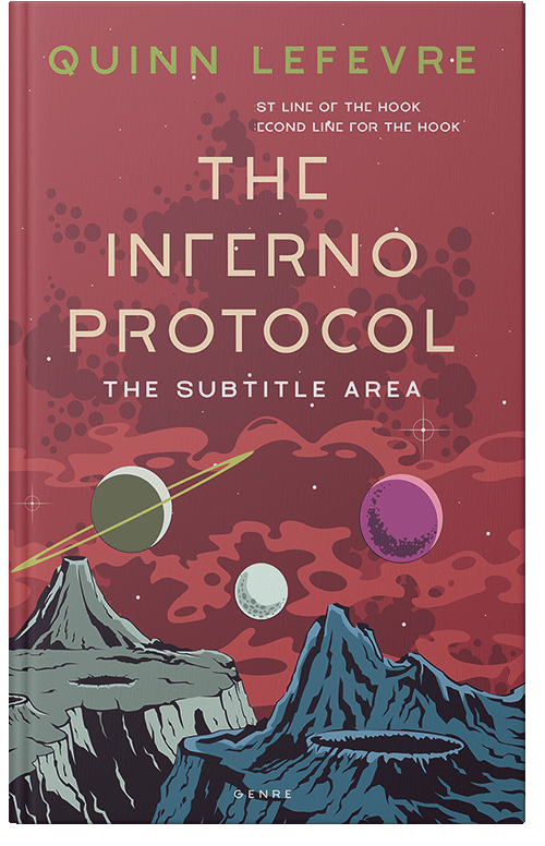 Front view of Premade Apocalyptica Book Cover - Copper Rust