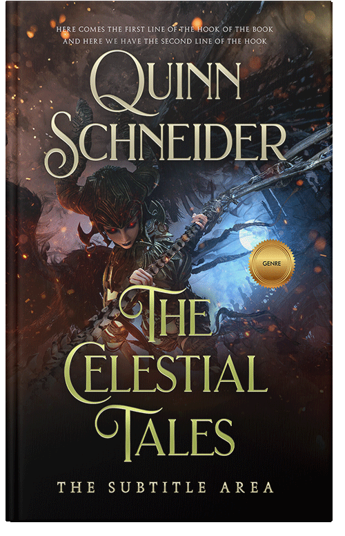 Front view of Premade Fantasy Book Cover - Cocoa Brown