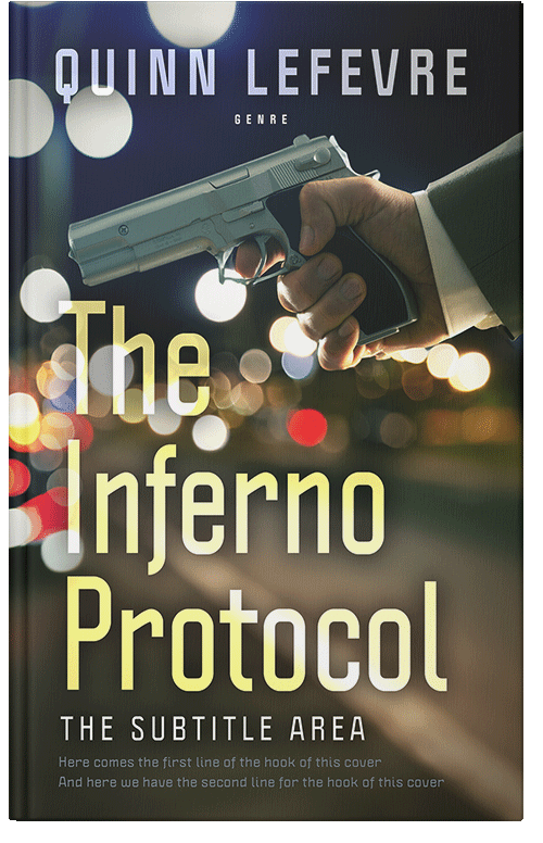 Front view of Premade Mystery & Thriller & Suspense Book Cover - Heavy Metal