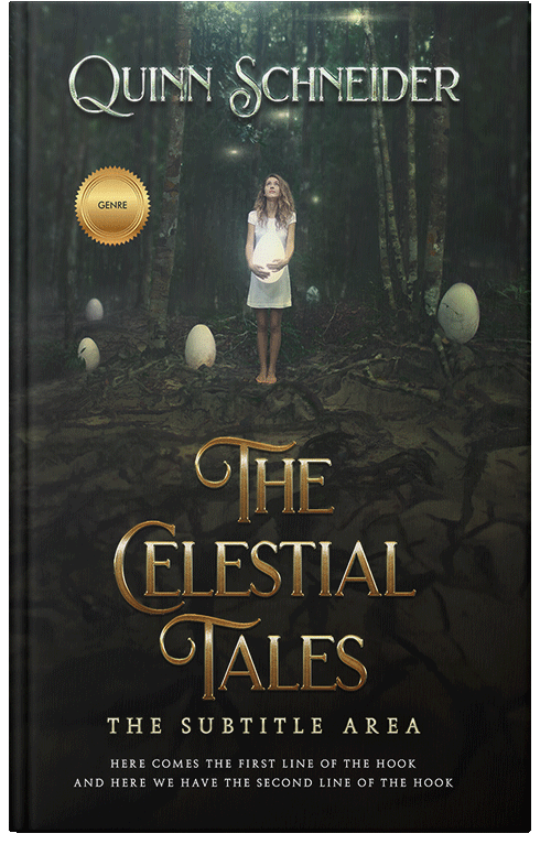 Front view of Premade Fantasy Book Cover - Heavy Metal