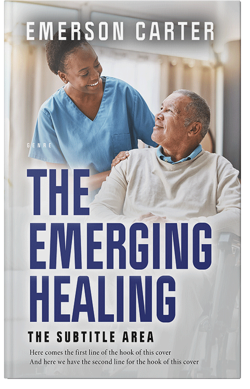 Front view of Premade Health & Mind & Body Book Cover - Timberwolf