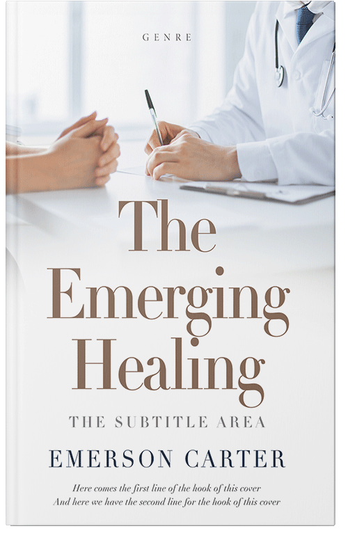 Front view of Premade Medical Book Cover - Porcelain