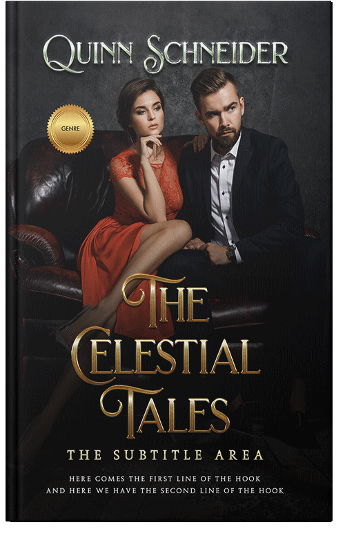 Front view of Premade Romance Book Cover - Cod Gray