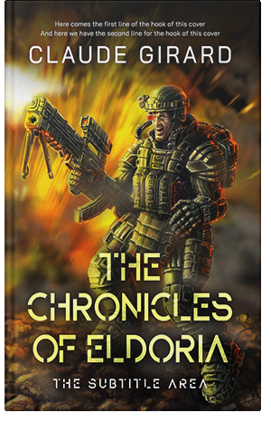 Premade Book Cover Black Marlin