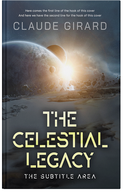 Front view of Premade Science Fiction Book Cover - Outer Space