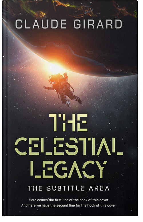Front view of Premade Science Fiction Book Cover - Tan