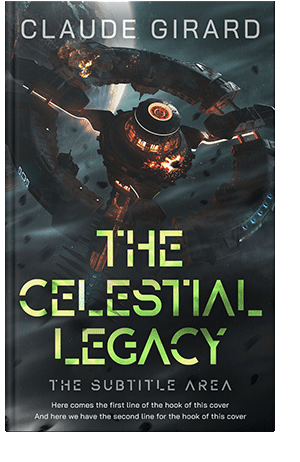 Pre Made Book Cover Outer Space