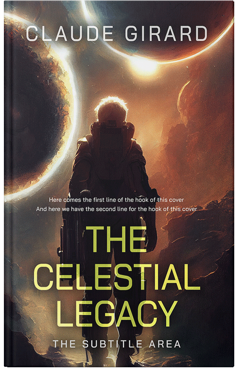 Front view of Premade Science Fiction Book Cover - Cocoa Brown