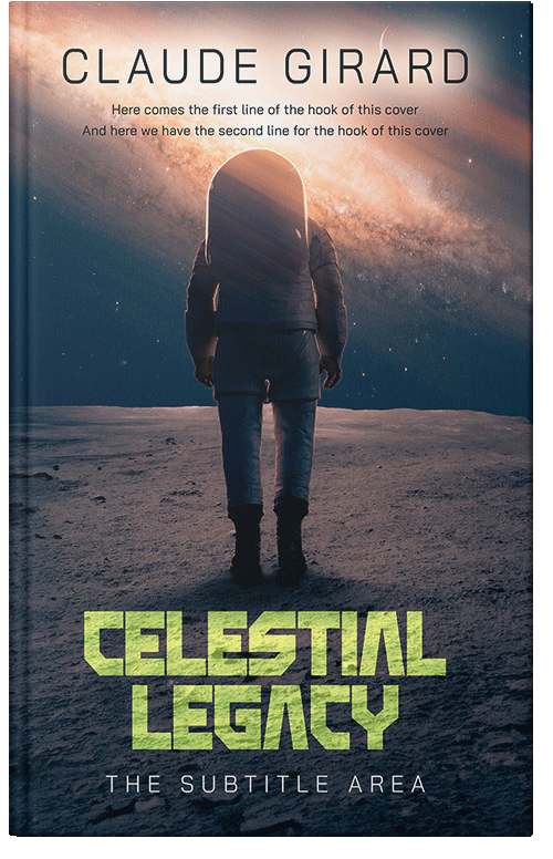 Front view of Premade Science Fiction Book Cover - Ebony Clay