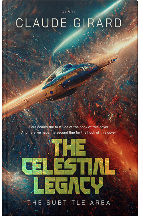 Front view of Premade Science Fiction Book Cover - Shark