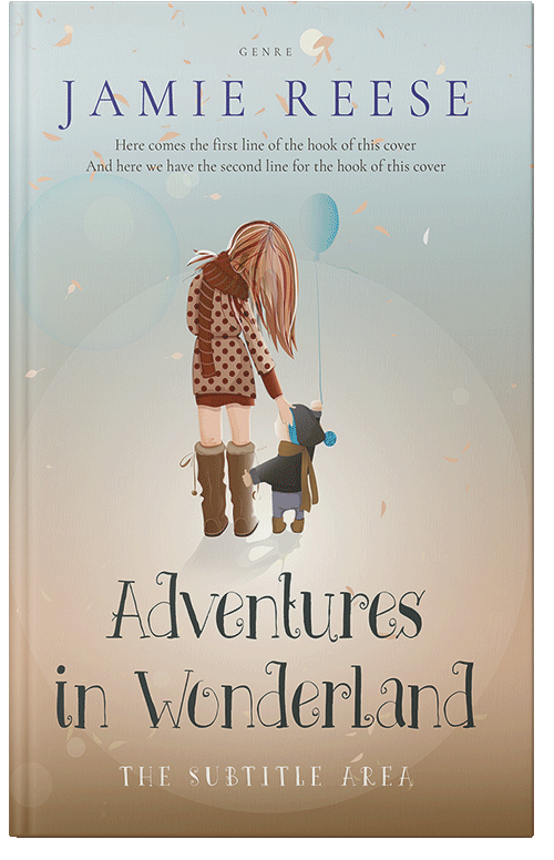 Front view of Premade Family & Parenting Book Cover - Swirl