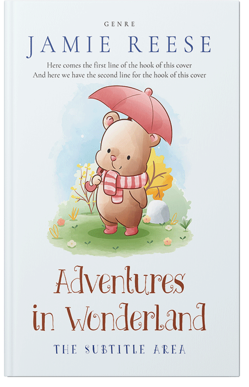 Front view of Premade Children's Book Cover - Gray Nurse