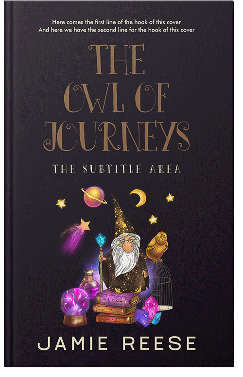 Front view of Premade Fantasy Book Cover - Thunder