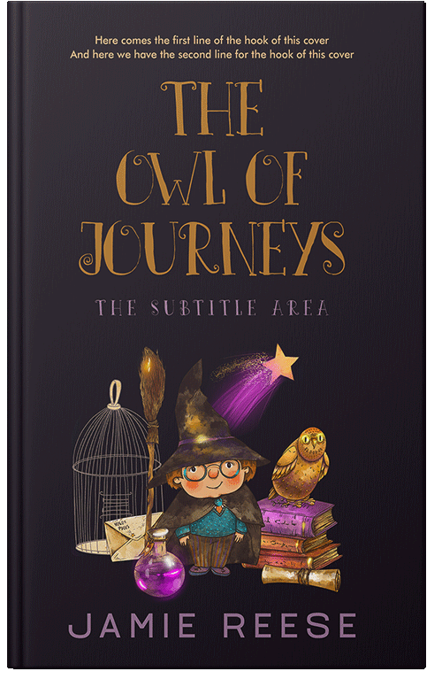 Front view of Premade Fantasy Book Cover - Thunder