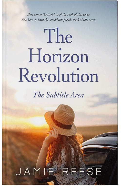 Front view of Premade Travel Book Cover - Cararra