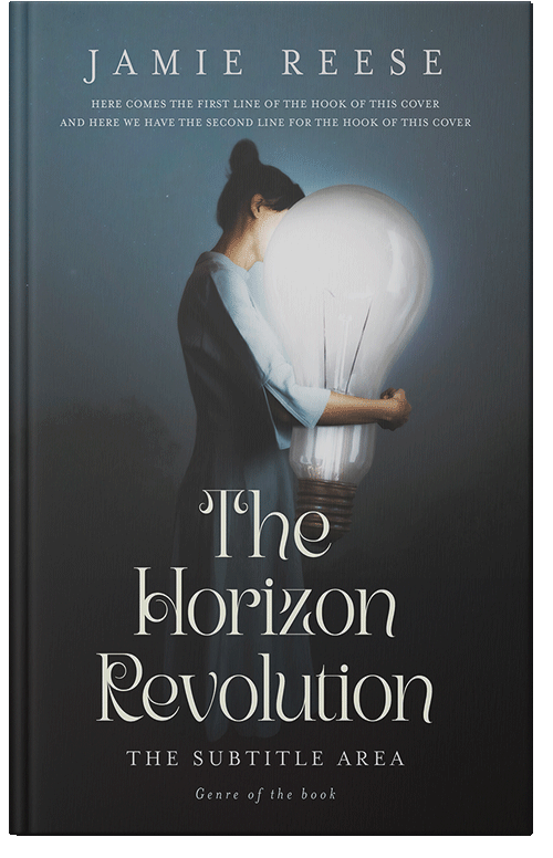 Front view of Premade Surreal Book Cover - Outer Space