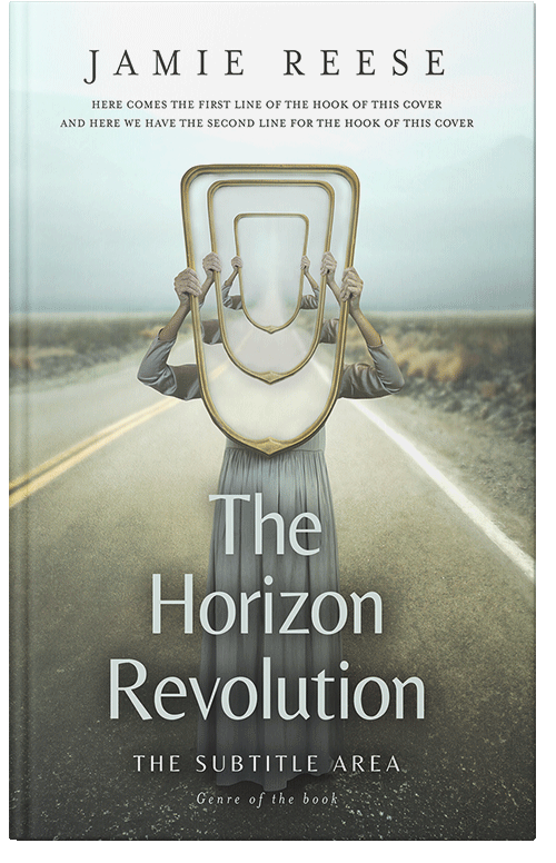 Front view of Premade Abstract Book Cover - Tasman