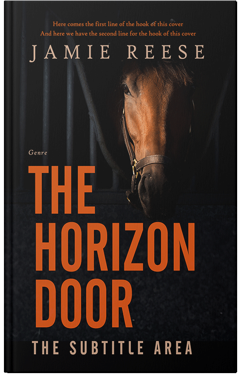 Front view of Premade Western Book Cover - Cod Gray