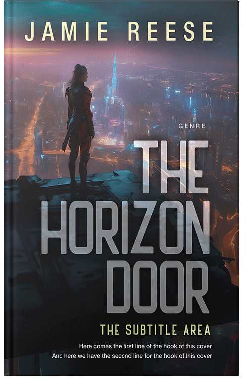 Front view of Premade Science Fiction Book Cover - Shark