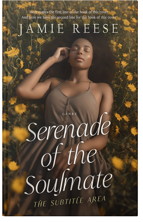 Front view of Premade Literary Fiction Book Cover - Black Marlin