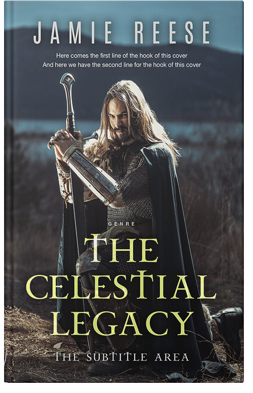 Front view of Premade Historical Book Cover - Shark