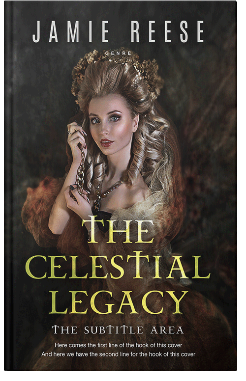 Front view of Premade Chick Lit Book Cover - Oil