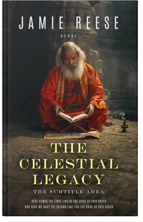 Front view of Premade Religion & Spirituality Book Cover - Zeus