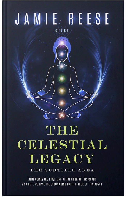 Front view of Premade Health & Mind & Body Book Cover - Ebony