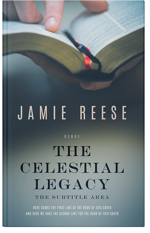 Front view of Premade Religion & Spirituality Book Cover - Limed Spruce