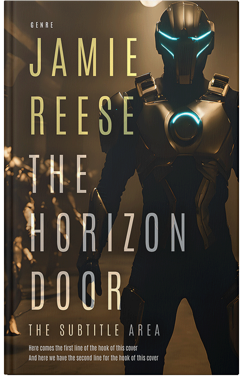 Front view of Premade Science Fiction Book Cover - Oil