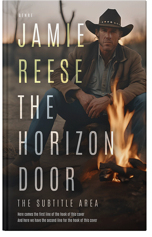 Front view of Premade Western Book Cover - Indian Khaki