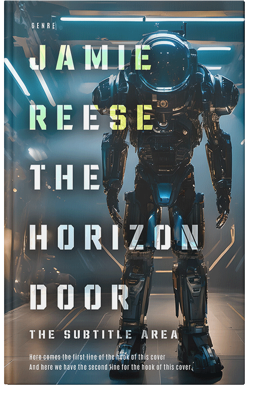 Front view of Premade Science Fiction Book Cover - Limed Spruce